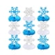 thumbnail image 4 of 9 centros de mesa de copos de nieve, adornos 3D con temática de copos de nieve, decoración para fiestas navideñas en dormitorio o sala de estar. azul, 4 of 8