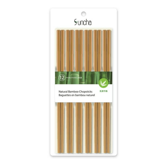 Suncha Natural Bamboo Chopsticks