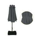 thumbnail image 3 of Mondawe 15ft Double-Sided Solar Patio Umbrella with Base (Included) Large Outdoor Umbrella with Solar Lights, 3 of 8