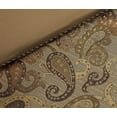 thumbnail image 5 of Chezmoi Collection Adelle 7-Piece Multi-Color Paisley Jacquard Comforter Set, King, 5 of 5