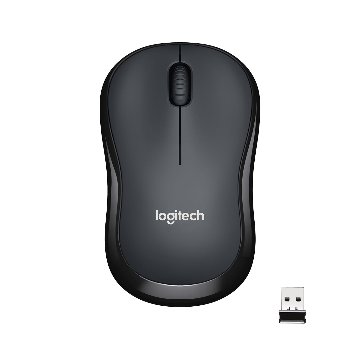 Logitech SILENT Wireless Mouse, 2.4 GHz with USB Receiver, 1000 DPI Optical Tracking, 18-Month Battery, Ambidextrous, Compatible with PC, Mac, Laptop, Black