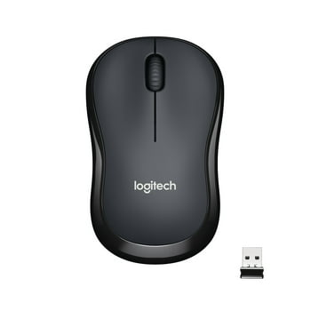 Logitech Silent Wireless Mouse, 2.4 GHz with USB Receiver, 1000 DPI Optical Tracking, Ambidextrous, Black