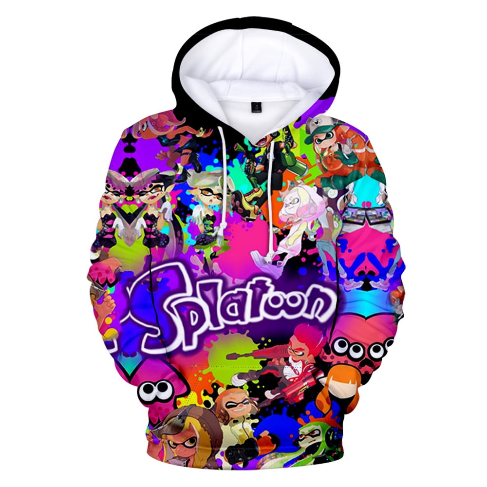 Splatoon 3 Merch Hoodies New Logo Sweatshirt Men/Women Cosplay
