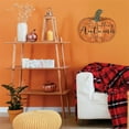 thumbnail image 3 of Leaves Are Falling By Cindy Jacobs Printed on Wooden Pumpkin Wall Art - Orange, 3 of 3