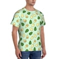 thumbnail image 2 of Vsdgher Avocado Print Men's Dry Fit Mesh Athletic Shirts Moisture Wicking Tennis T-Shirt Tops, 2 of 9