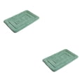 thumbnail image 3 of Cateissary Alfombra de baño antideslizante de textura para protección del suelo Baño seguro Absorción de agua Inodoro Verde claro 40x60CM Verde claro 40x60CM 2Conjunto, 3 of 6