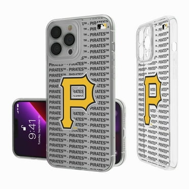 Pittsburgh Pirates Text Backdrop Clear iPhone Case