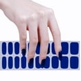 thumbnail image 3 of Nail Polish Sticker Waterproof Solid Color Adhesive Strip Semi-cured Gel Decoration-indigo, 3 of 4