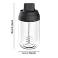 thumbnail image 2 of 4 Pcs Pot de Miel Transparent Scellé avec Cuillère et Couvercle, 250 ml, Poignée Amovible, Rangement et Service, Utilisation Durable, Anneau en silicone Hermétique, Contenant pour Cuisine Familiale, Articles pour la Maison, 2 of 9