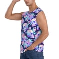 thumbnail image 3 of Fotbe pinkk flower crystal Skull Men's Camiseta sin Mangas Estampada para Hombres, Playera Casual para Gimnasio, Entrenamiento, Playa-Large, 3 of 7