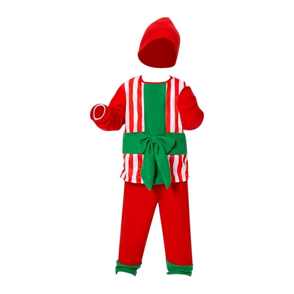 Otqutp Christmas Outfits for Toddler Baby Boys Girls Santa Clothes Set Xmas Clothes Top  Pants   Hat New Years Outfit 2-11 Years(A,7-9 Years)