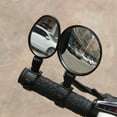 thumbnail image 4 of FONWILYO 2Pcs Black Handlebar Rearview Mirrors Adjustable Bike Mirrors for Road and Mountain Bikes, 4 of 8