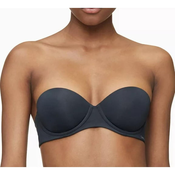 Calvin Klein BLACK Perfectly Fit Strapless Convertible Bra, US 36B, UK 36B