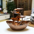 thumbnail image 5 of Relaxation Indoor Waterfall Fountain Tabletop Water Fountain LED Light for Home Office Room Desktop Decoration A, 5 of 5