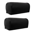 thumbnail image 2 of 2 Pares De Fundas Para Reposabrazos De Sofá Sunnimix De Cuero PU Antideslizante Negro, 2 of 8