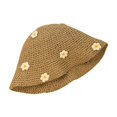 thumbnail image 5 of SikaFu Flower And Grass -Edited Fisherman Hat Female Summer Breathable Face Showed Faces, Edaus Straw Hat Shame Hats, Sunburn Seaside Holiday Hat Tide, 5 of 7
