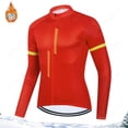 thumbnail image 2 of Maillot de ciclismo de manga larga térmico de invierno para hombre, ropa cálida para bicicleta de carretera, pantalones a prueba de golpes, ropa para bicicleta de montaña, 2 of 5