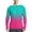 Hot Pink, variant on WTOBBY Gradient Print Sun Protective Hoodie for Men, Long Sleeve SPF/UV Shirt with Lightweight Fabric, Ideal for Summer Sports and Daily Casual Use ,Black L