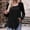*Black, variant on ClodeEU Womens Square Neck Pleated Tunic Blouse, Fall Long Sleeve T Shirts,Soft Casual Loose Fit Tee Tops Green,Womens Plus M