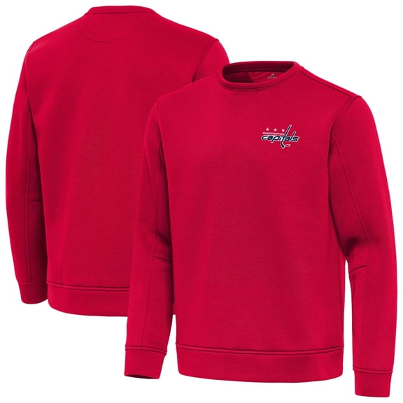 Men's Antigua Red Washington Capitals Relevant Lightweight Pullover Sweatshirt