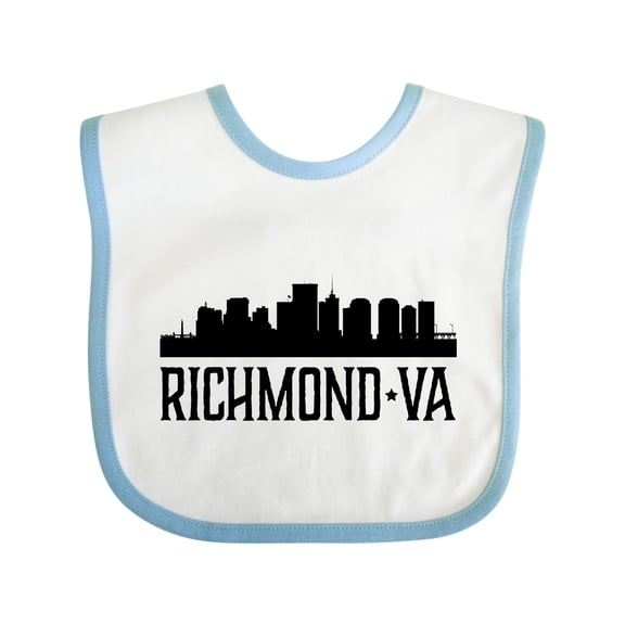 Inktastic Richmond Virginia City Skyline Boys or Girls Baby Bib