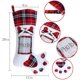 thumbnail image 2 of Medias navideñas para mascotas, 18.0 in de gran pata a cuadros con almacenamiento de fotos para perros, gatos, medias navideñas, decoraciones navideñas, decoración de temporada navideña familiar, jueg, 2 of 5
