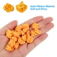 thumbnail image 4 of Unique Bargains Mini Ruban Satin Roses Petites Fleurs en Tissu Rosettes Appliqué Jaune 30 Pcs, 4 of 5