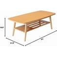 thumbnail image 3 of Bahamas 47" W Natural Light Oak Coffee Table, 3 of 8