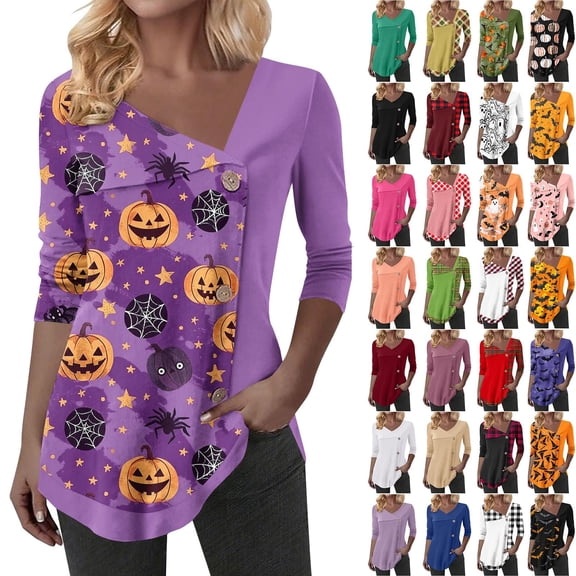 Kilaqueen Open-Front Long Sleeve Shirts for Women V Neck Solid Color Tunic Tops, Button Blouses for Women Dressy Casual Soft Comfy Fall Outfits