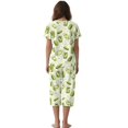 thumbnail image 2 of DISNIMO Cucumber Printed Women's Short Sleeve Pajama Sets Soft Sleepwear 2 Piece Lounge Set Short Sleeve Tops and Capri Pant Pjs, S, 2 of 7