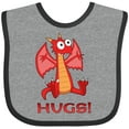 thumbnail image 3 of Inktastic Dragon Hugs Boys or Girls Baby Bib, 3 of 4