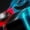 Blue Red Black, variant on Castle Fairy Gamer Black Out Curtains,Black Red Ombre Curtains Pack of 2 (42x63 Each)