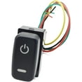 thumbnail image 3 of jfqm 1Pc Fit for Mitsubishi Pajero V73 V93 Fit for Lancer Outlander ASX L200 Key Switch Fog Light Daytime Running Light DRL Switch Button (Color : Power), 3 of 4