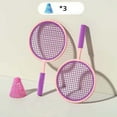 thumbnail image 4 of Badminton Racket for Kids Badminton Shuttlecocks Play Game Toy Tennis Racket for violet, 4 of 7