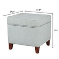 thumbnail image 4 of Homebeez Upholstered Tufted Storage Ottoman Footstool,Storage Cube Seat Foot Rest Stool, 4 of 5