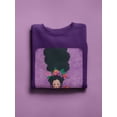 thumbnail image 3 of Pastell Beautiful Flower Woman Sweatshirt Women's -Hulya Ozdemir Designs, Female 3X-Large, 3 of 4