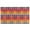 Colorful Geometric Pattern, variant on Black and White Checkered Pattern Door Rugs,Washable Non Slip Door Mats Indoor,Decorative Door Mats,Entry Mat Indoor for Entrance,Bedroom,Kitchen,Bathroom,17"x30"