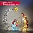 thumbnail image 5 of Joyfy 5 FT Nativity Scene Yard Light Christmas Outdoor Decorations,140 Pre-Lit LED Christmas Decorations,Christmas Yard Light with Stakes Decorations Outdoor Holiday Decor, 5 of 7