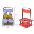 thumbnail image 5 of Portabebidas de Plástico Plegable con 4 Orificios, Portabebidas Reutilizable con Asa Portabebidas Portátil Verde, 5 of 5
