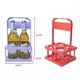 thumbnail image 5 of Portabebidas de Plástico Plegable con 4 Orificios, Portabebidas Reutilizable con Asa Portabebidas Portátil Rosa, 5 of 5
