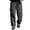 Black, variant on BXINGOHAI Cargo Pants for Men Drawstring Hiking Pants Solid Elastic Waist Workout Pants Outdoor Workwear Long Pants With Pockets