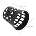 thumbnail image 6 of OFFIGAM 40Pcs Black Plastic Mesh Aquarium Plant Holder Cups for Hydroponic Water Plants Fish Tank Decoration, 6 of 7