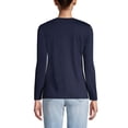 thumbnail image 2 of Lands' End Women's Tall Relaxed Supima Cotton Long Sleeve V-Neck T-Shirt, 2 of 8