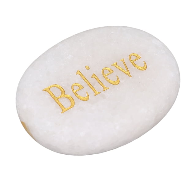 Engraved Inspirational Motivational Encouragement Stone Marble Smooth Polished Decoration Gifting