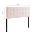thumbnail image 6 of Modway Lily Biscuit Tufted Full Performance Velvet Headboard in Pink, 6 of 8