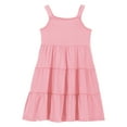 thumbnail image 6 of Spazoro Toddler Girls Tiered Dress, Round Neck Floral Print Sleeveless Casual Princess Dresses for Child Girls Pink Size 4 T, 6 of 7