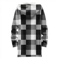 thumbnail image 5 of FDGIU Women's Plaid Fleece Coat - Sherpa Lined Plus Size Warm Winter Zip Up Outerwear for Cold Weather, 5 of 5