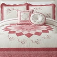 thumbnail image 2 of Modern Heirloom Caroline Red Embroidery Decorative Pillow, Round, 2 of 7