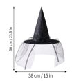 thumbnail image 4 of Halloween Pointed Witch Hat, Lightweight Wizard Headwear Accessory, Ideal for Halloween Themed Parties, Evening Gathering, Photo Shoot, Festival Outfit and Holiday Dress Up Supplies E, 4 of 10