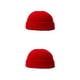 thumbnail image 3 of Sonducket Sombrero de hilo de punto de invierno Casual al aire libre cálido gorros de cabeza corta Color flexible hombres mujeres sombreros Rojo 2piezas, 3 of 6